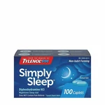 Tylenol Simply Sleep Diphenhydramine Hcl Nighttime Aid Caplets 25MG 100 Ct New. Price: $21.11.