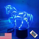 Fullosun 3D Horse Illusion Night Light For Kids Bedside Lamp, 16 Color Led New. Price: $22.93.