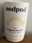 Nodpod Weighted Eye Mask Sleep Bone Color Calming Stress Relief New. Price: $36.00.