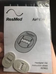Resmed Airfit P10 Headgear Clips New Factory Packaging Part# 62962. Price: $8.99.