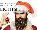 Beardaments Lights- Up Ornaments, 16PC Christmas Facial Hair Baubles New. Price: $17.99.