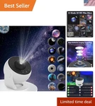Realistic Starry Night Light Projector - 360 Rotation & Adjustable Focus New. Price: $45.00.