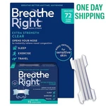 Breathe Right Extra Strength Clear Nasal Strips, 72 Ct New. Price: $35.98.