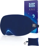 Mavogel Cotton Sleep Mask - 100% Handmade, Light Blocking Eye New. Price: $23.99.