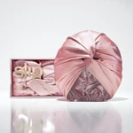 Slip Turban, Double-lined Pure Mulberry Silk, Pink, One Size 21 28 Nib New. Price: $84.99.