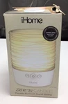Ihome Zenergy Candle & Ocean Nature Sounds Sleep Aid White Noise Speaker Used. Price: $19.00.