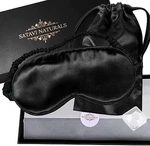 Satavi Naturals Mulberry Silk Sleep Eye Mask W/ear Plugs And Luxury Bag - Black New. Price: $24.99.