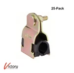 New Steel 5/8" Conduit & Pipe Cushion Clamps Pack Of 25 22FP65A W/plastic Seal. Price: $24.99.