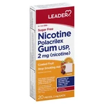 Leader Nicotine Gum Stop Smoking Aid Mg Fruit Flavor Sugar Free 20 Count New. Price: $15.22.