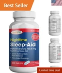 Healthlife Sleep Aid Diphenhydramine Hcl Caplets, 25 Mg Blue 300 Count New. Price: $19.22.
