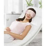 Health Touch Silky Soft Satin Eye Mask With Adjustable Band, Pink New. Price: $6.88.