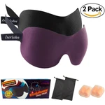 Eye Mask, Super Soft 3D Contoured Blindfold Sleeping Cover Pack 2 New. Price: $8.57.