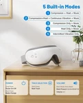 Morelax Smart Eye Massager Heat Face Bluetooth Music Vibration White Care New. Price: $35.00.