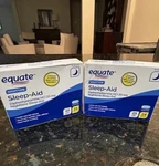 Equate Nighttime Sleep Aid Diphenhydramine Hcl 25MG, 24 Caps Exp 4/27- Lot Of New. Price: $11.99.
