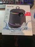 Ihome Waterproof Bluetooth Speaker With Color Changing Lights, IP67 Certified New. Price: $39.99.