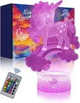 Nice Dream Unicorn 3D Illusion Night Light For Kids 16 Colors Remote Control New. Price: $18.99.