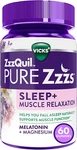 Vicks Zzzquil Pure Zzzs Sleep+ Muscle Relaxation Melatonin Aid Gummies New. Price: $40.33.