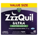 Vicks Zzzquil Nighttime Aid Ultra Tablets, Doxylamine 25MG Sleeping Pills New. Price: $29.86.