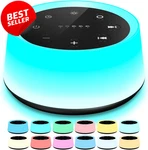 White Noise Machine 30 Sounds 12 Color Night Light Memory Function Black Us New. Price: $31.79.