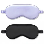 2PACK Silk Sleep Mask,iekeodi Eye For Count (pack Of 1), Black+purple New. Price: $14.99.