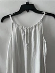 Bella Dahl Girl Size 14 White Pink Multi Striped Tiered Dress Elastic Strap Pre-owned. Price: $25.00.