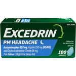 Excedrin Pm Headache Pain Reliever Nighttime Sleep Aid 100 Caplets New. Price: $16.95.