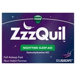 Zzzquil, Nighttime Sleep Aid Liquicaps, 25 Mg 12 Count (pack Of 1), Blue New. Price: $14.09.
