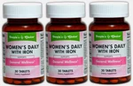 Peoples Choice Women's Daily With Iron Vitamin Dietary Supplement 90 Tablets New. Price: $24.80.