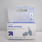 Up & Reusable Sleep Ear Plugs, Adult Size, 2 Pairs + Cases - Brand New!. Price: $11.59.
