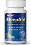 Rxzell Sleep Aid, Diphenhydramine 50MG, Easy-to-swallow Softgels New. Price: $17.99.