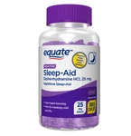 Equate Nighttime Sleep Aid 25MG Diphenhydramine 365 Caplets Non Habit New. Price: $19.19.