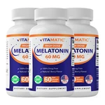 (3 Pack) Vitamatic Melatonin 60MG Fast Dissolve Tablets - Vegan New. Price: $44.99.