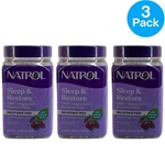 Natrol Sleep & Restore Melatonin Free Gummies Cherry 60CT 3 Pack Exp 2027 New. Price: $45.00.