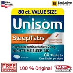 Unisom Sleeptabs Nighttime Sleep-aid Doxylamine Succinate 80 Tablets 11284945 New. Price: $22.71.