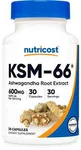 Nutricost KSM-66 Ashwagandha Root Extract 600MG, 30 Vegcaps Exp 07/2027 New. Price: $12.99.