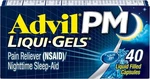 Advil Pm Liqui-gels Pain Reliever And Nighttime Sleep Aid 40 Capsules New. Price: $11.16.