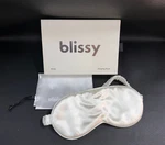 Blissy Sleep Mask - White 100% Pure Mulberry Silk New. Price: $24.99.