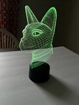 Lampeez 3D Cat Night Light Illusion For Kids, Color Changing Open. Price: $15.00.