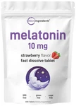 Micro Ingredients Melatonin 10MG, 400 Tablets Natural Count (pack Of 1) New. Price: $25.05.