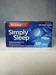 Tylenol Simply Sleep Diphenhydramine Hcl Nighttime Aid Caplets 25MG 100 Ct New. Price: $20.99.