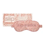 Slip Pure Silk Sleep Mask Maid Of Honor Faux Pearl Floral Pink Cream Wedding New. Price: $35.00.