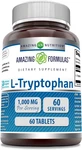 Amazing Formulas L-tryptophan 1000MG 60 Tablets Supplement Non-gmo Gluten Fr New. Price: $14.24.