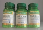 (3) Natures Bounty Melatonin 1MG Tablets, 180 Count -expiration Date 9/28 New. Price: $19.99.