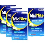 4 Pack Midnite Sleep Aid 30 Chewable Tablets Ea = 120 New. Price: $37.94.