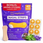 Naptuno Nasal Strips For Snoring Pack Of 40, Nose Transparent New. Price: $19.90.