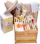 8 Beehive Starter Kit Beeswax-coated Deep Box Frames Beekeeping Tools New. Price: $157.49.