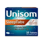 Unisom Sleeptabs, Nighttime Sleep-aid, 16 Count (pack Of 1), New. Price: $12.99.