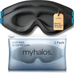 Myhalos Sleep Mask 3D Blackout Eye Memory Foam, Black, 2 Pack New. Price: $27.45.