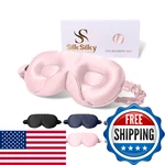 Silksilky 100% 22 Momme Mulberry Sleep Mask Upgraded 3D Contoured Eye New. Price: $41.88.