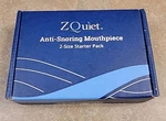 Zquiet Anti Snoring Device 2-SIZE Starter Kit Mouthpiece Sealed New. Price: $40.00.